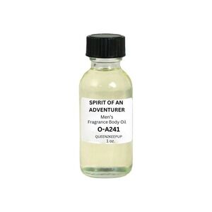 Spirit of an Adventurer Men Body Oil All Natural Fresh Masculine Fragrance 1 oz
